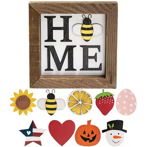BreeBe - Home Magnetic Sign w/9 Magnets - Multi | Best Buy U.S.