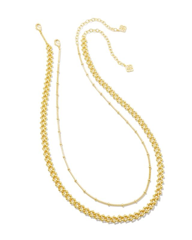 Lonnie Set of 2 Chain Necklaces in Gold | Kendra Scott