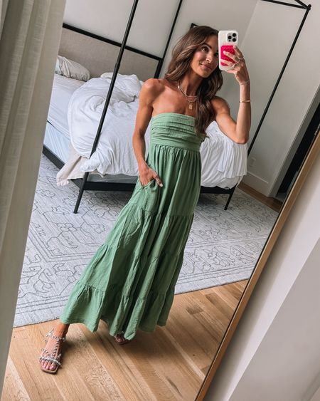 love love love this green number from @abercrombie! 💚 so flattering + perfect for any summer bbq or date night! 20% off + use code AFLAUREN for an additional 15% off! 🙌🏻
#abercrombiepartner #ad 

#LTKSaleAlert