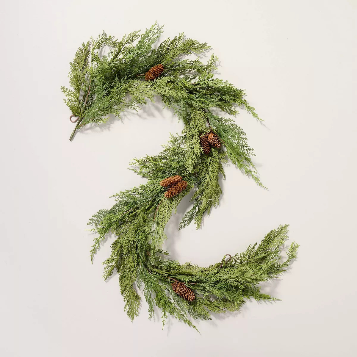 6' Faux Cedar Drapery Christmas Garland - Hearth & Hand™ with Magnolia | Target