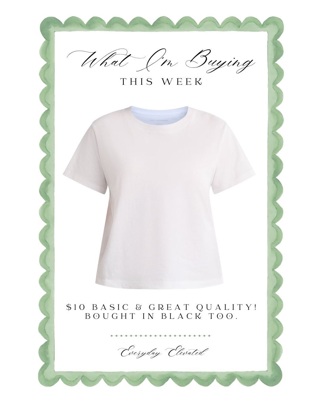 Looking for a great basic white tee? Don’t miss this one at just $10. I grabbed one in black while I was at it. A really great basic for the wardrobe! 