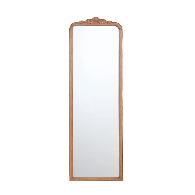 My Texas House Floral Carved Wood Framed Mirror 16x48 Over-the-Door | Walmart (US)
