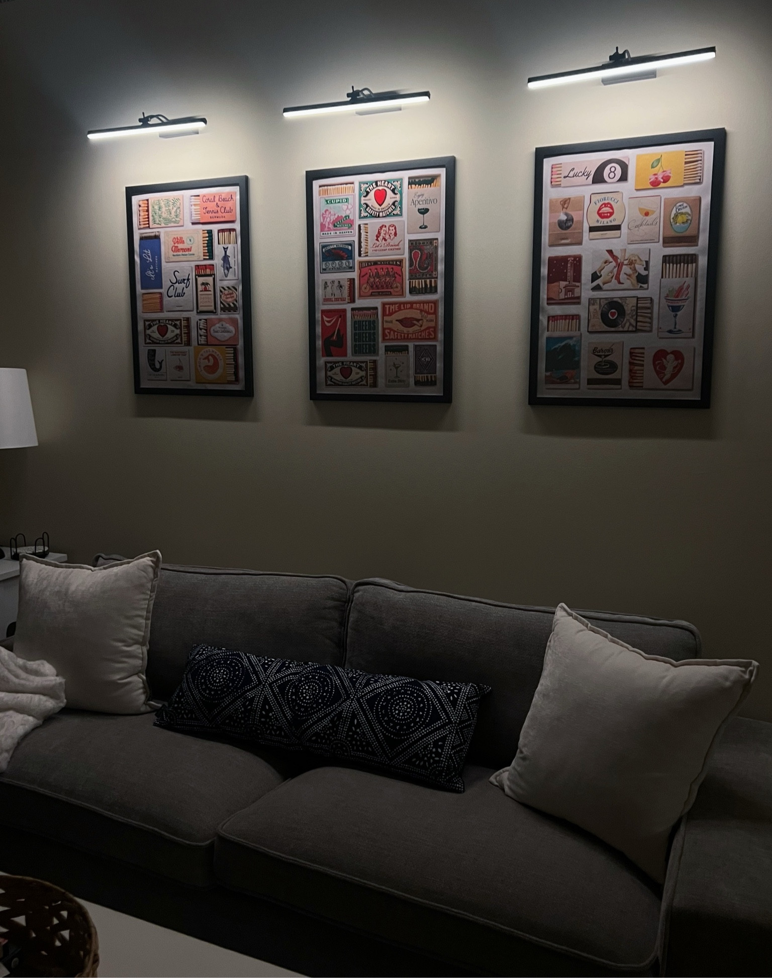 Finally found some artwork for our living room!!! The prints are a thin canvas similar to my kitchen art & look amazing framed! I love collecting matchboxes so thought this was the perfect way to add some color to our place 🥰

#LTKFindsUnder100 #LTKHome #LTKFindsUnder50