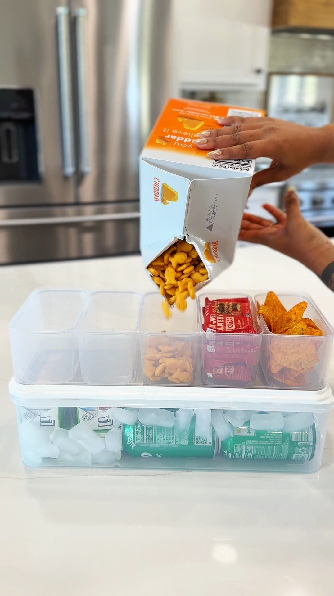 The perfect snackle box actually exists! Whether you need a snack box for the lake, beach, pool, game day, picnic, etc, this is the one! It’s 100% dishwasher safe, too! 

Fill the bottom with ice and add in the ice packs! 🙌🏽🍓🧡

#LTKHome #LTKfoodie #LTKSaleAlert