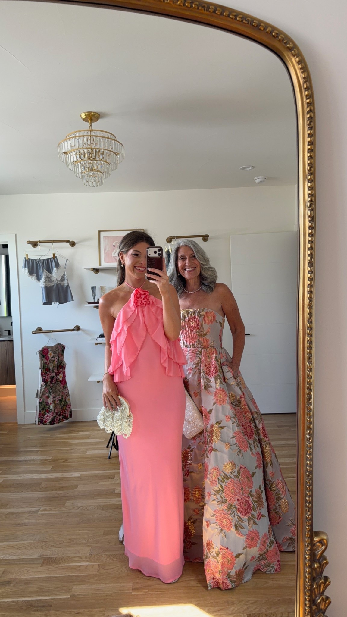Mom and me strapless/halter floral wedding guest and formal event dresses  

divi: emerson15

i did my normal size small
mom sized down to 4

Wedding guest
Formal event
Black tie
Floral
Metallic
Pleated
Mother of the bride
Special occasion 


#LTKSeasonal #LTKgrwm #LTKootd