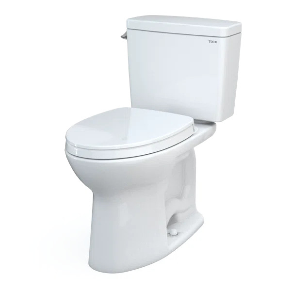 Drake® 1.6 GPF Elongated Two-Piece Toilet with Tornado Flush (Seat Included) | Wayfair North America
