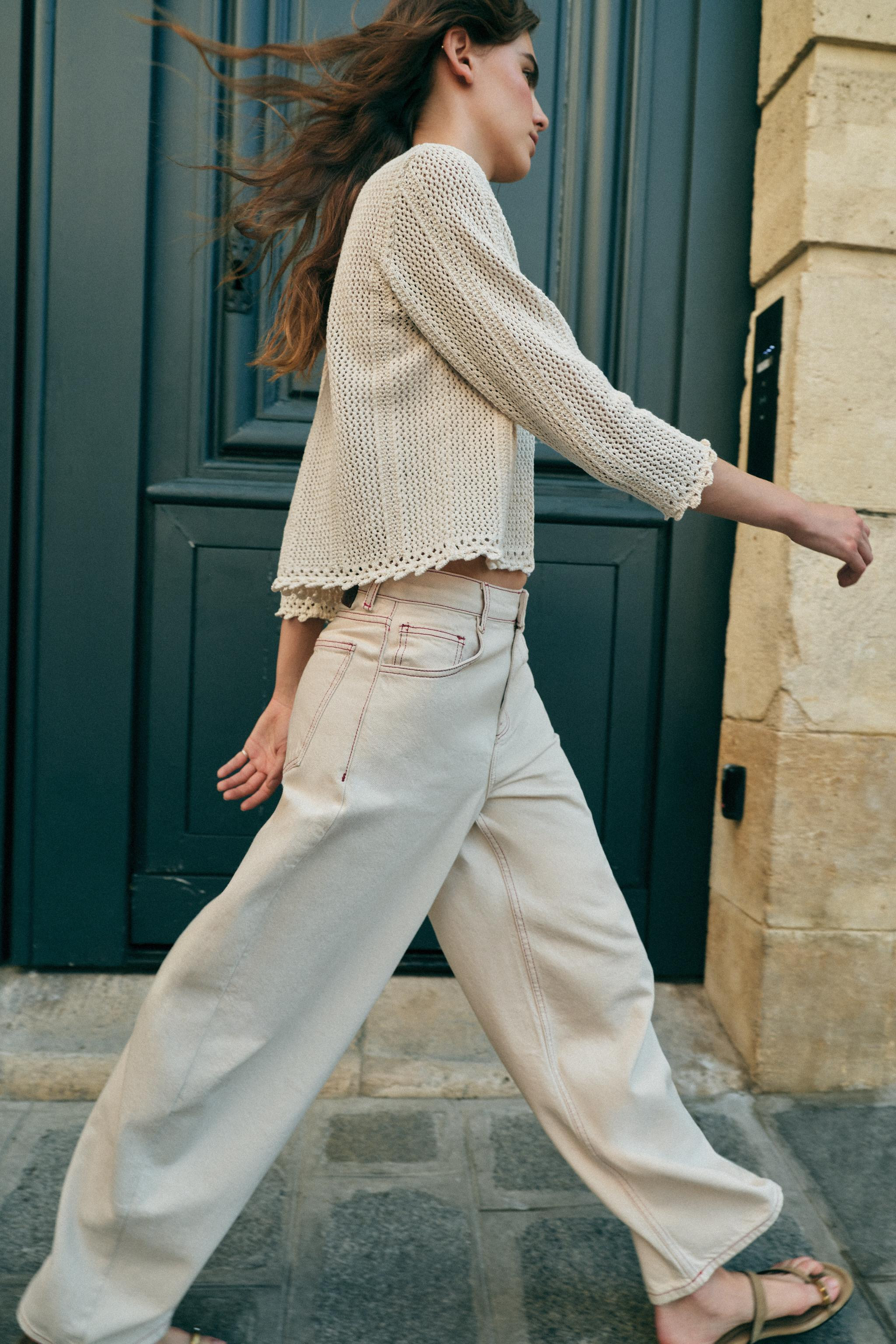 POINTELLE KNIT CARDIGAN | Zara US