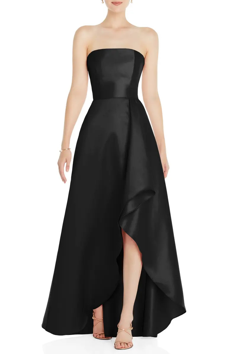 Strapless Satin Gown | Nordstrom