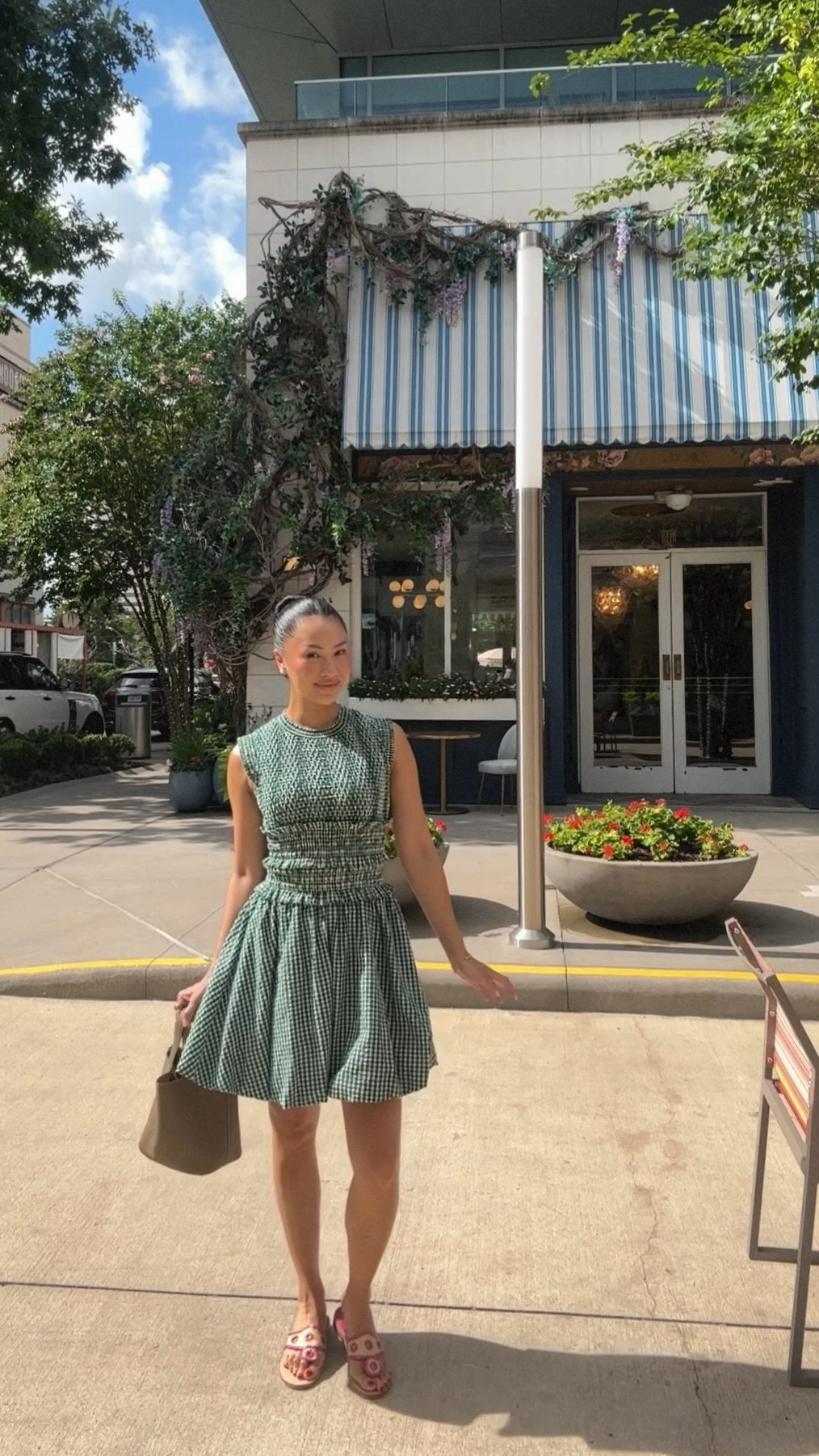 Haircut day OOTD, happy Friday guys. 

Obsessed with the green on this dress (green is my favorite color). This dress makes me feel instantly feminine, the smocked bodice hugs in all the right places. Took mine in a XS and shoes at TTS - love that I found my love for Jack Rogers again! 

#LTKSummerEdit #LTKSeasonal #LTKStyleTip
