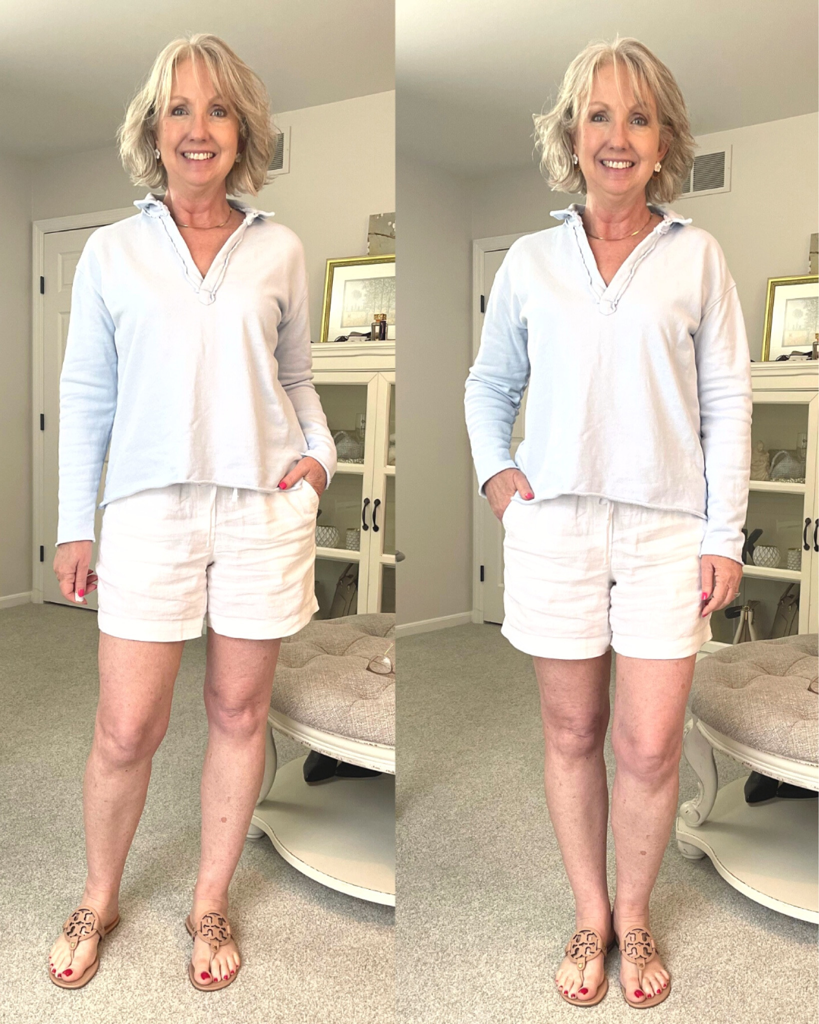 SALE ALERT!!! This pretty, cozy soft blue Patrick triple fleece pullover is marked down @FrankandEileen right now, but I think it will sell out fast! It’s also available in a pretty yellow. I’ve got other styles linked here that are marked down, too. I said in the video that it runs large, but it actually runs TRUE TO SIZE. I’m wearing a MEDIUM  

#LTKFind #LTKsalealert #LTKSeasonal