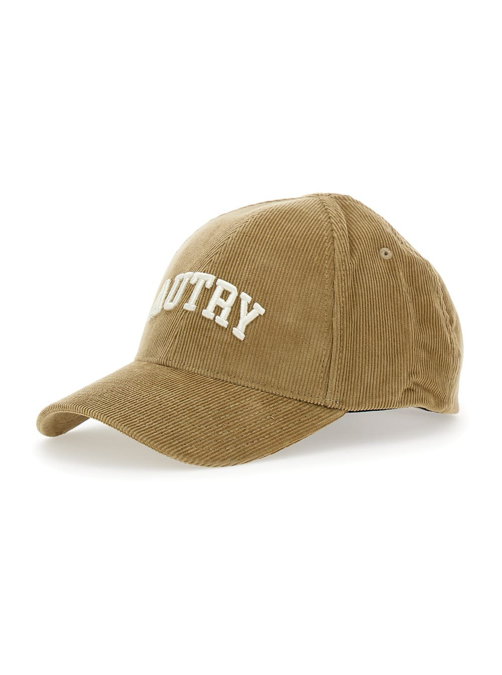 Autry Beige Baseball Cap With Logo Detail In Courduroy Man | Italist.com US