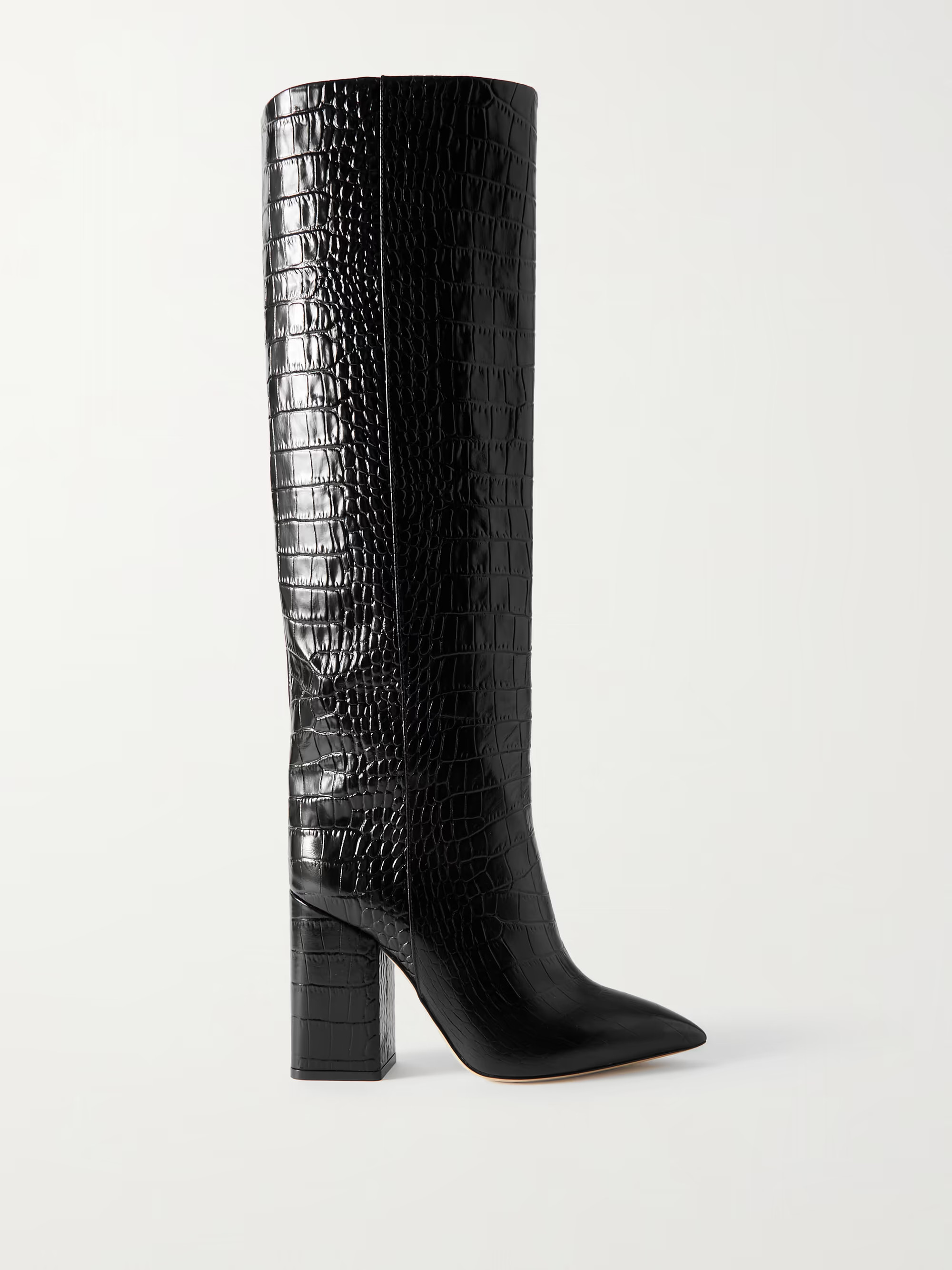 Anja croc-effect leather knee boots | NET-A-PORTER (UK & EU)