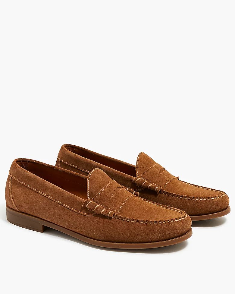 Suede penny loafers | J.Crew Factory