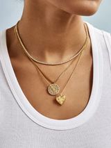 Puffy Heart 18K Gold Custom Pendant Necklace - Heart Pendant | BaubleBar (US)
