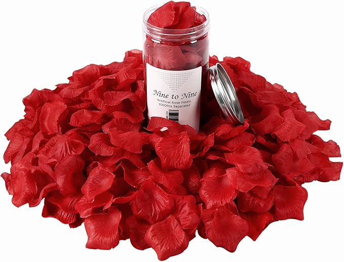 (Separated, Ready-to-use) 1000 PCS Rose Petals for Wedding Artificial Flower Petals for Romantic ... | Amazon (US)