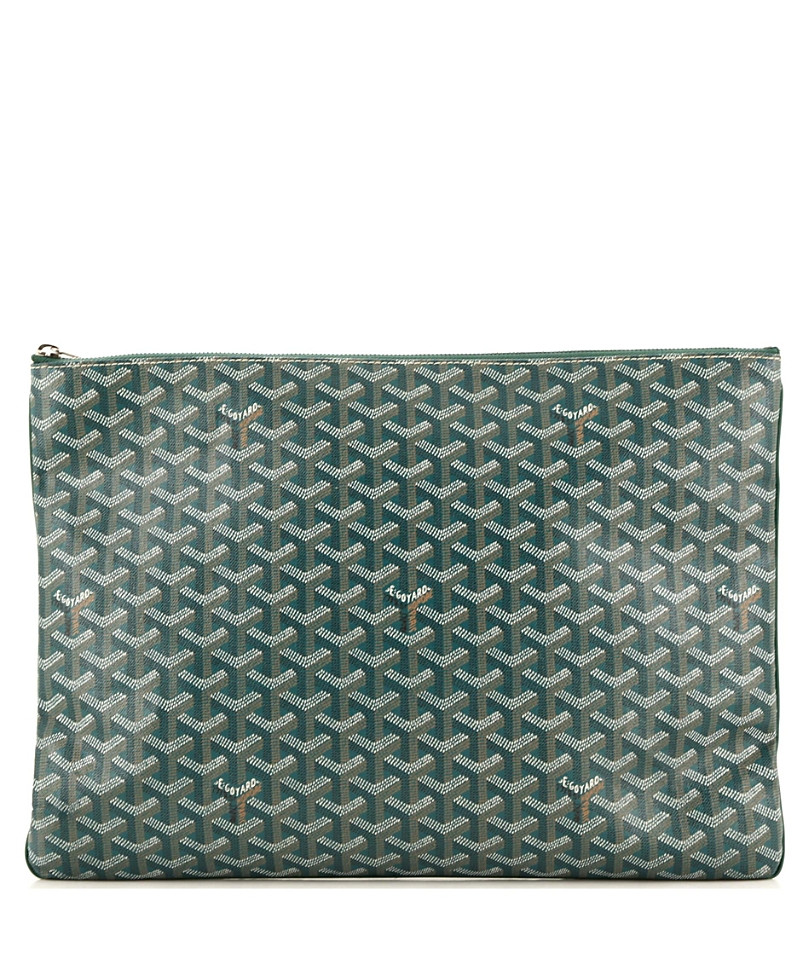 Pre-Owned Goyard Gm Senat Zip Pouch Coated Canvas | Bloomingdale's (US)