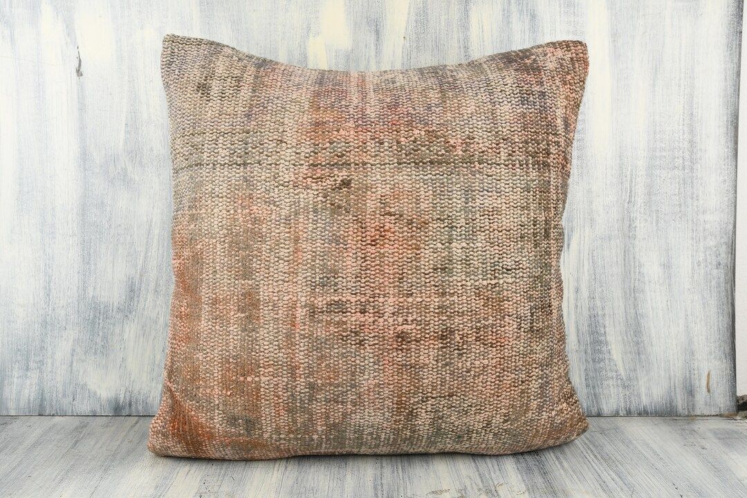 Vintage Cushions, 24x24 Vintage Kilim Pillow, Cushion Cover, Handwoven Kilim Pillow, Decorative K... | Etsy (US)