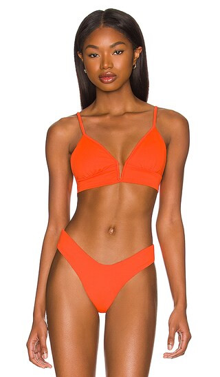 Parade Reversible Bikini Top in Popsicle Orange | Revolve Clothing (Global)
