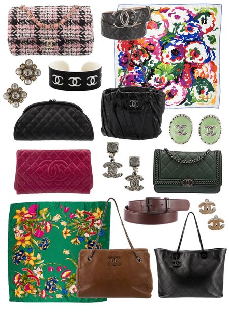 Early 2000s Chanel bags, belts, scarves, jewelry. 

The Real Real. Real Real round up. Vintage round-up. Accessories round-up. Vintage Chanel. Vintage Chanel Bag. Vintage Chanel Tweed  

#LTKGiftGuide #LTKstyletip #LTKSeasonal