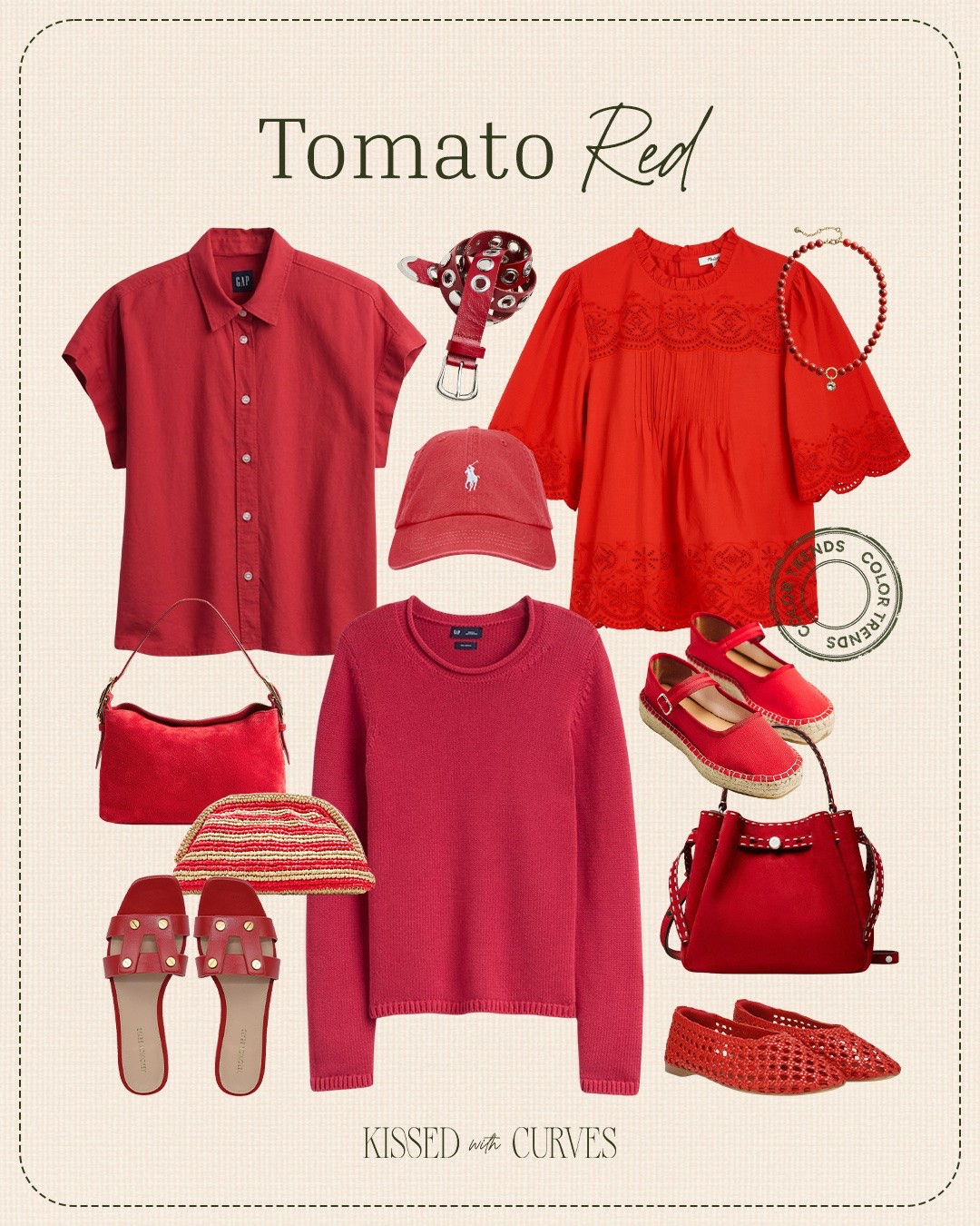 2026 Color Trend - Tomato Red

Lots of fun pieces to create spring and summer outfits! Tops, shirts, dresses, shoes, sandals, bags and accessories!

Spring outfits 2026, travel outfits, work outfits, business casual workwear, work outfits, spring dresses, date night outfits, summer outfits, vacation outfits beach

#LTKOver40 #LTKWorkwear #LTKTravel