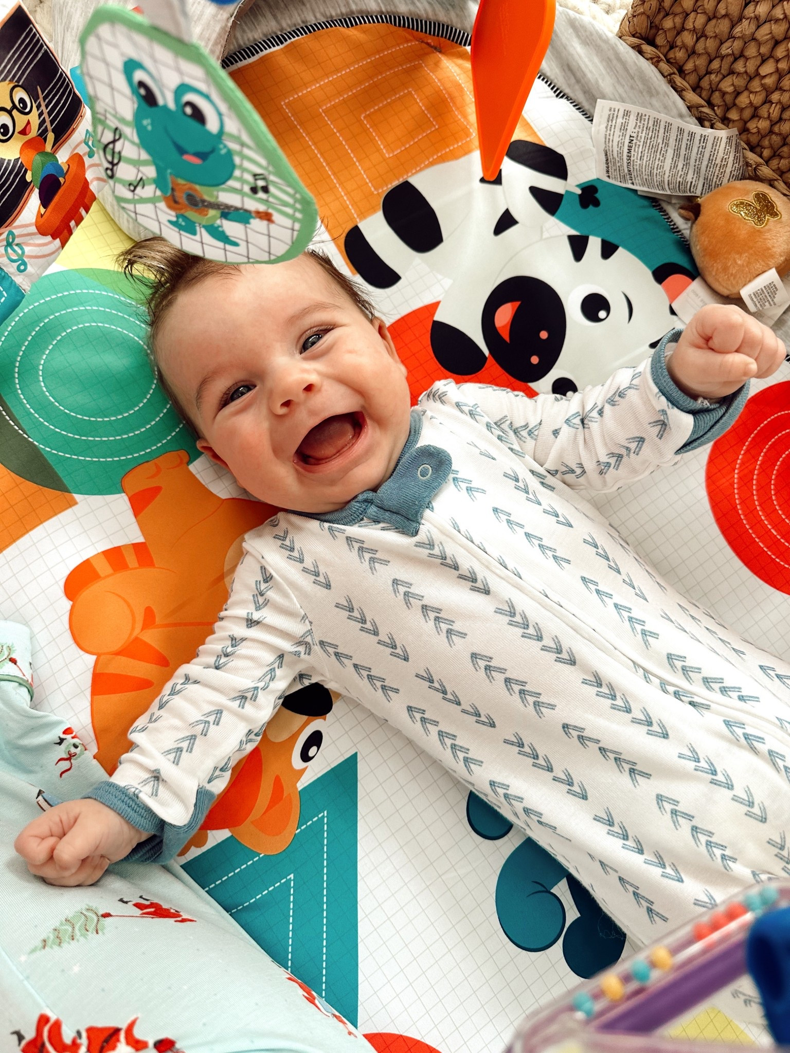 Newborn essentials: super soft pajamas that zip up for easy diaper changes and a colorful play mat for playtime. Play mat is on sale at Walmart!

#LTKKids #LTKSaleAlert #LTKBaby