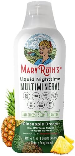 Liquid Sleep Multimineral w/Magnesium & Calcium Citrate by MaryRuth's | Pineapple Vegan Vitamins,... | Amazon (US)