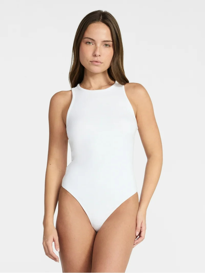 Madden NYC Women’s Racerback Bodysuit, Sizes XXS-XXL | Walmart (US)