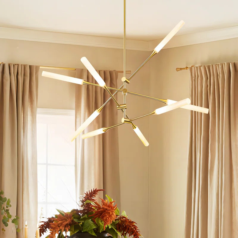 Perley 8 - Light LED Sputnik Modern Linear Chandelier | Wayfair North America