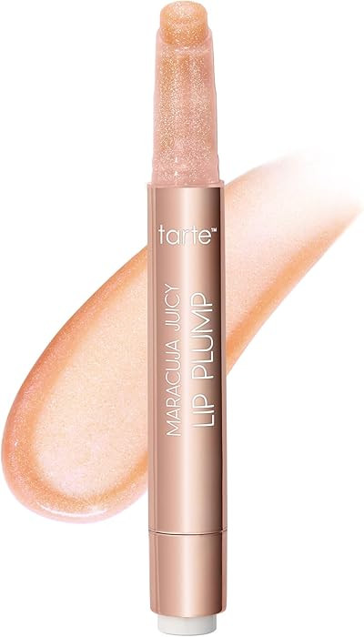 tarte maracuja juicy shimmer glass lip plump – Hydrating & Volumizing Lip Gloss Balm with Hyalu... | Amazon (US)