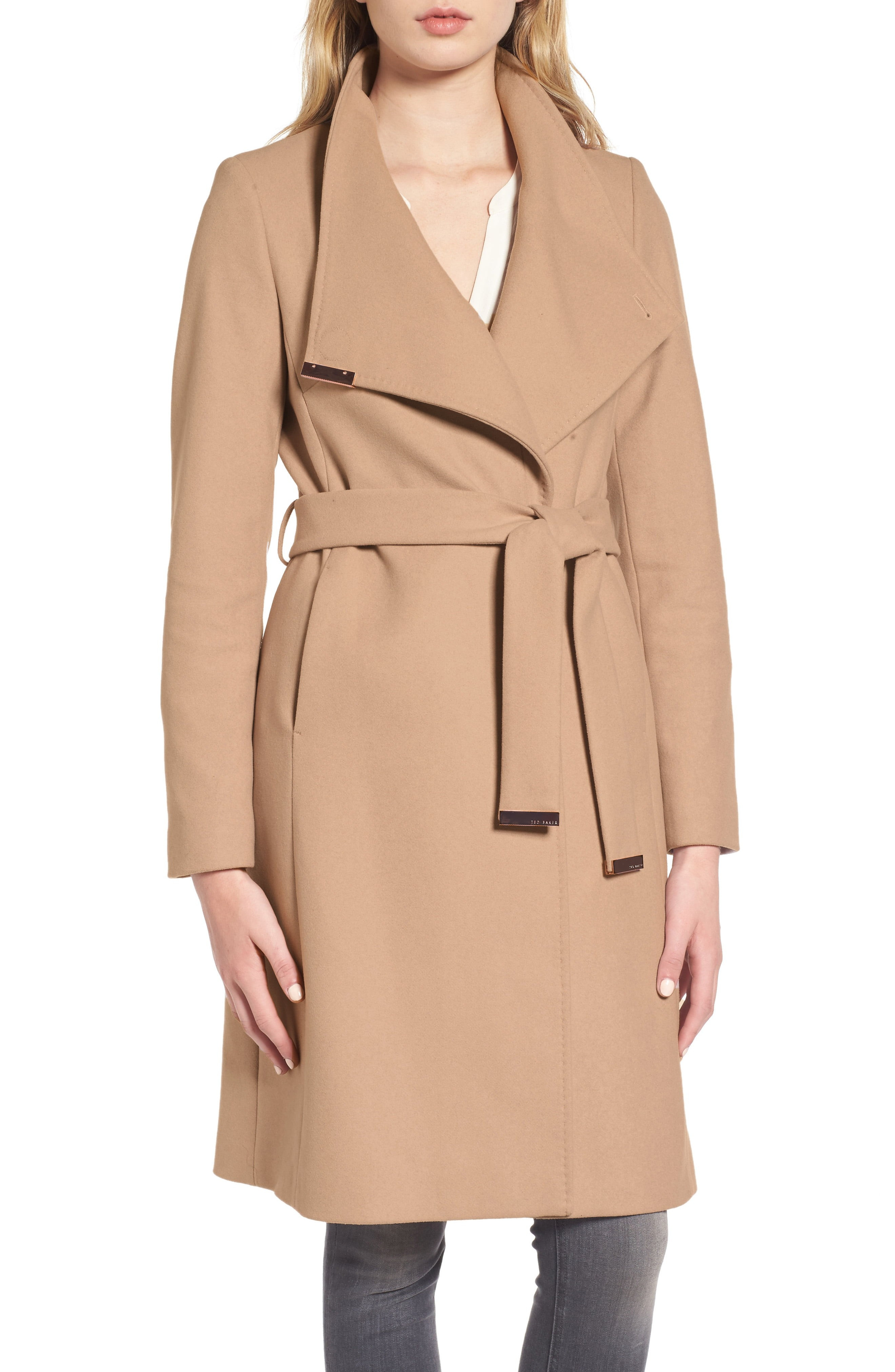 Wool Blend Long Wrap Coat | Nordstrom