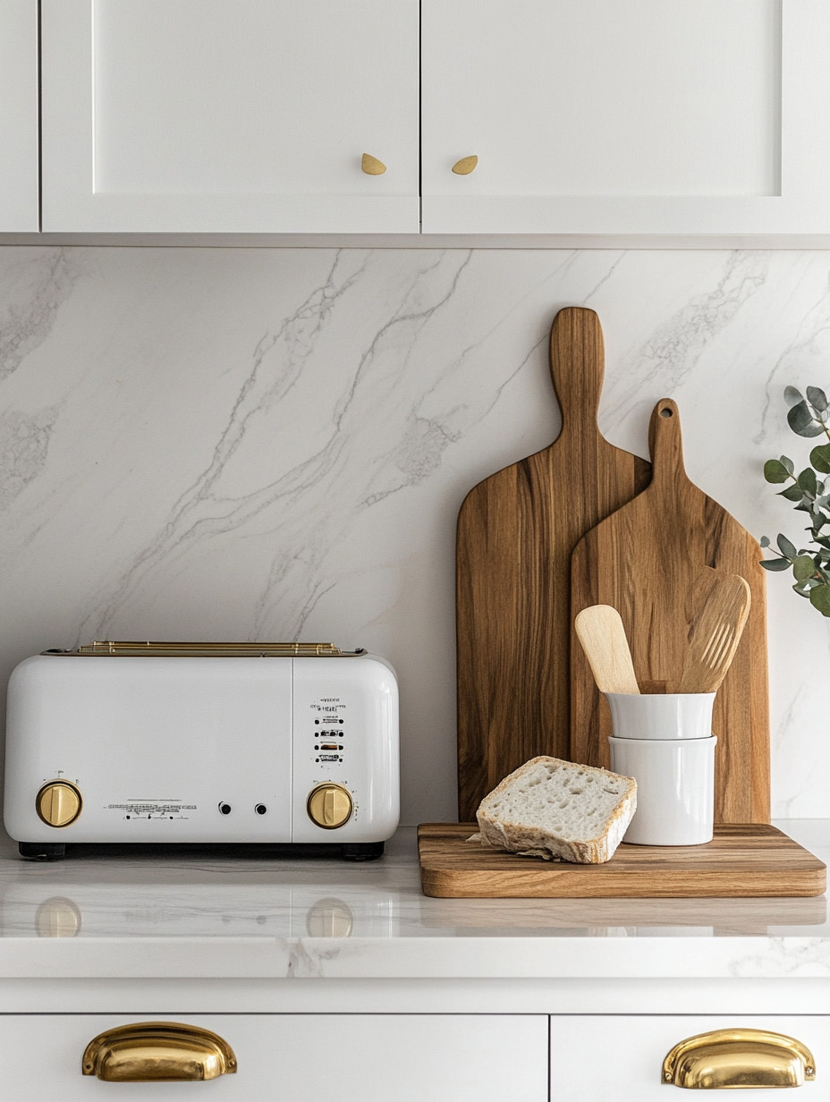 Do not overlook the appliances you use every single day. They are part of your decor whether you realize it or not.

That basic toaster sitting on your counter can either blend into the background or elevate the entire kitchen. Swapping it for a white and gold or black and gold design instantly changes how your space feels. It is a small shift, but one that makes your kitchen look intentional, refined, and put together.

One of the biggest trends in modern homes is turning everyday essentials into statement pieces. It is no longer just about large appliances. Even your toaster, coffee machine, or soda maker can reflect your style.

Gold accents bring warmth and elegance to otherwise simple pieces. Paired with marble countertops and natural wood tones, they create a clean, timeless aesthetic that feels both modern and welcoming.

And the best part is this is not a renovation. It is a simple upgrade you interact with every morning.

Choose pieces you enjoy looking at. Because the details you see daily shape how your home feels.

#KitchenStyling #ModernHomeDecor #LuxuryDetails 

 #LTKHome