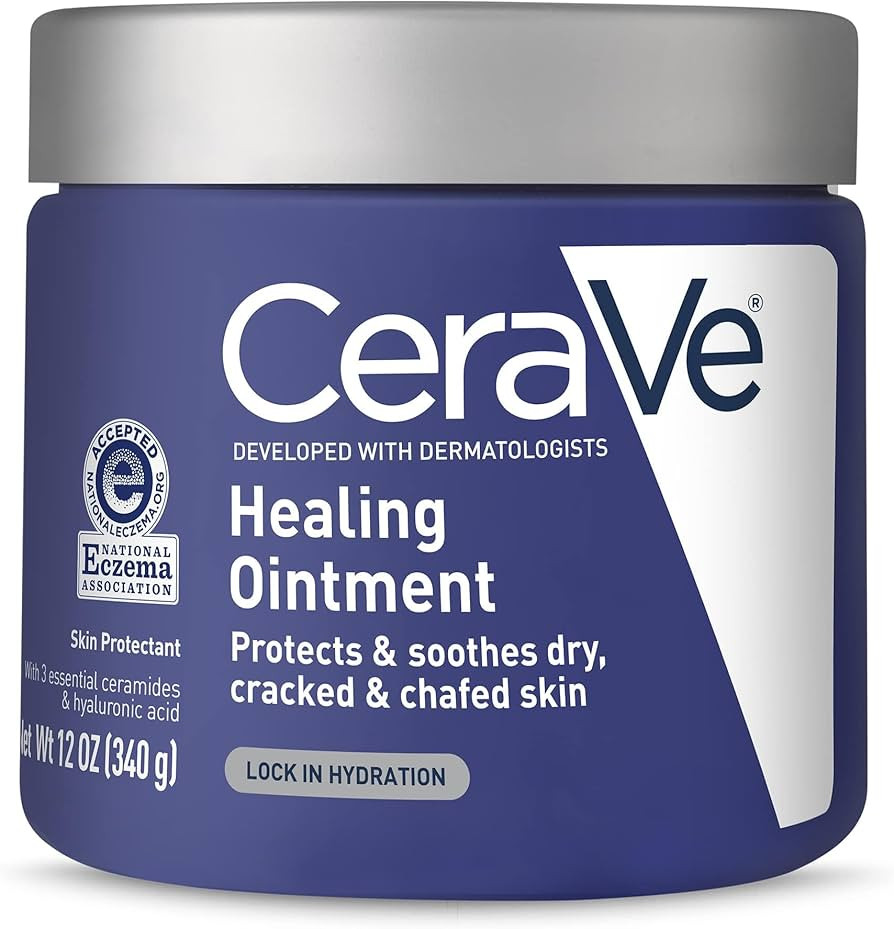 CeraVe Healing Ointment, Hydrating Skin Protectant With Petrolatum, Hyaluronic Acid & Ceramides, ... | Amazon (US)
