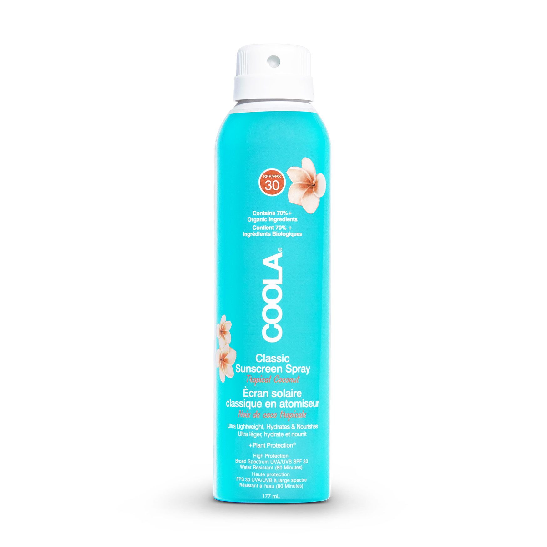 Classic Body Organic Sunscreen Spray SPF 30 Tropical Coconut | Space NK - UK