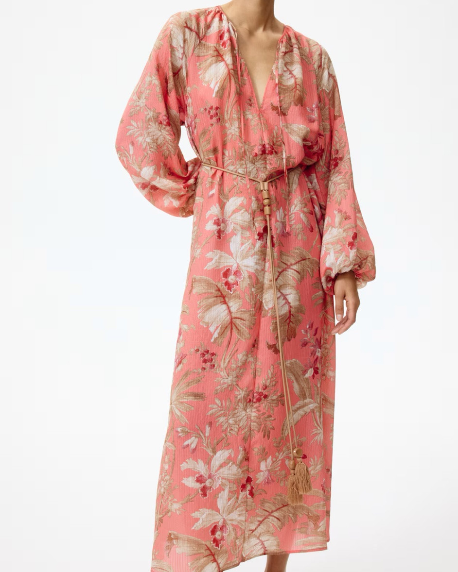 Pink floral midi dress

#LTKSeasonal