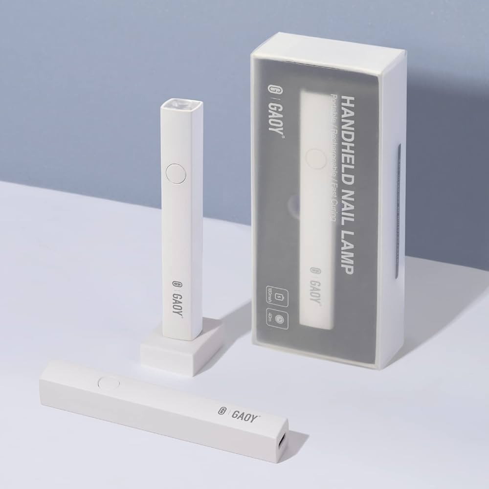 GAOY Handheld UV Light for Gel Nails, Mini Nail Lamp, Portable Cordless Rechargeable, Fast Curing | Amazon (US)