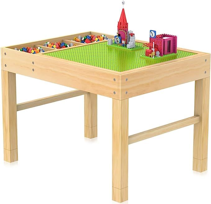 Amazon.com: Kids Activity Table with Large Storage Space, 2 In 1 Kids Activity Table with Board f... | Amazon (US)