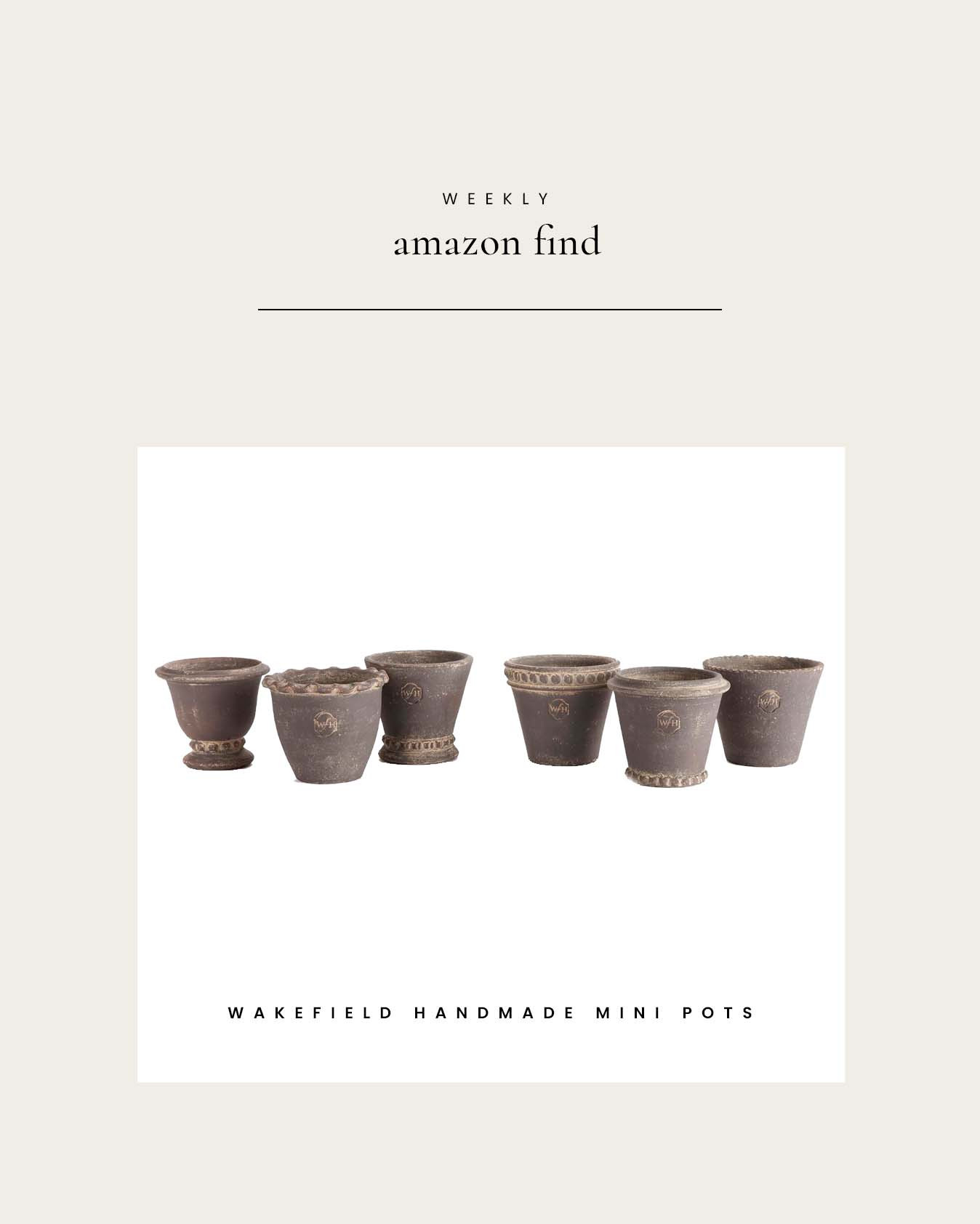 Weekly Amazon Find : Wakefield Handmade Mini Pots (Set of 6)

#LTKHome