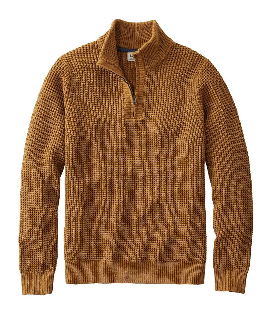 Men's Organic Cotton Sweater, Quarter Zip | L.L. Bean