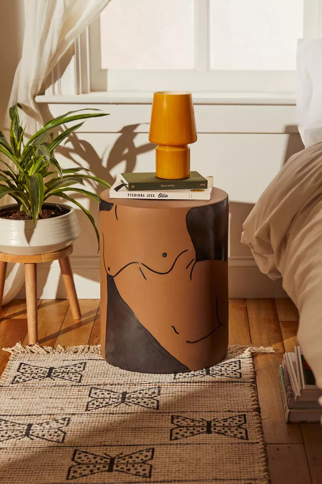 Female Form Ceramic Indoor/Outdoor Side Table | Urban Outfitters (US and RoW)