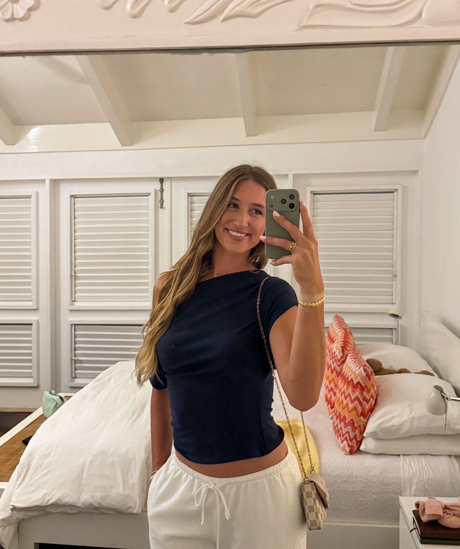 LOVE this top! borrowed it from my mom but i will definitely be ordering one…or a couple colors haha @Reformation 💙 

#LTKootd #LTKvlog #LTKTravel