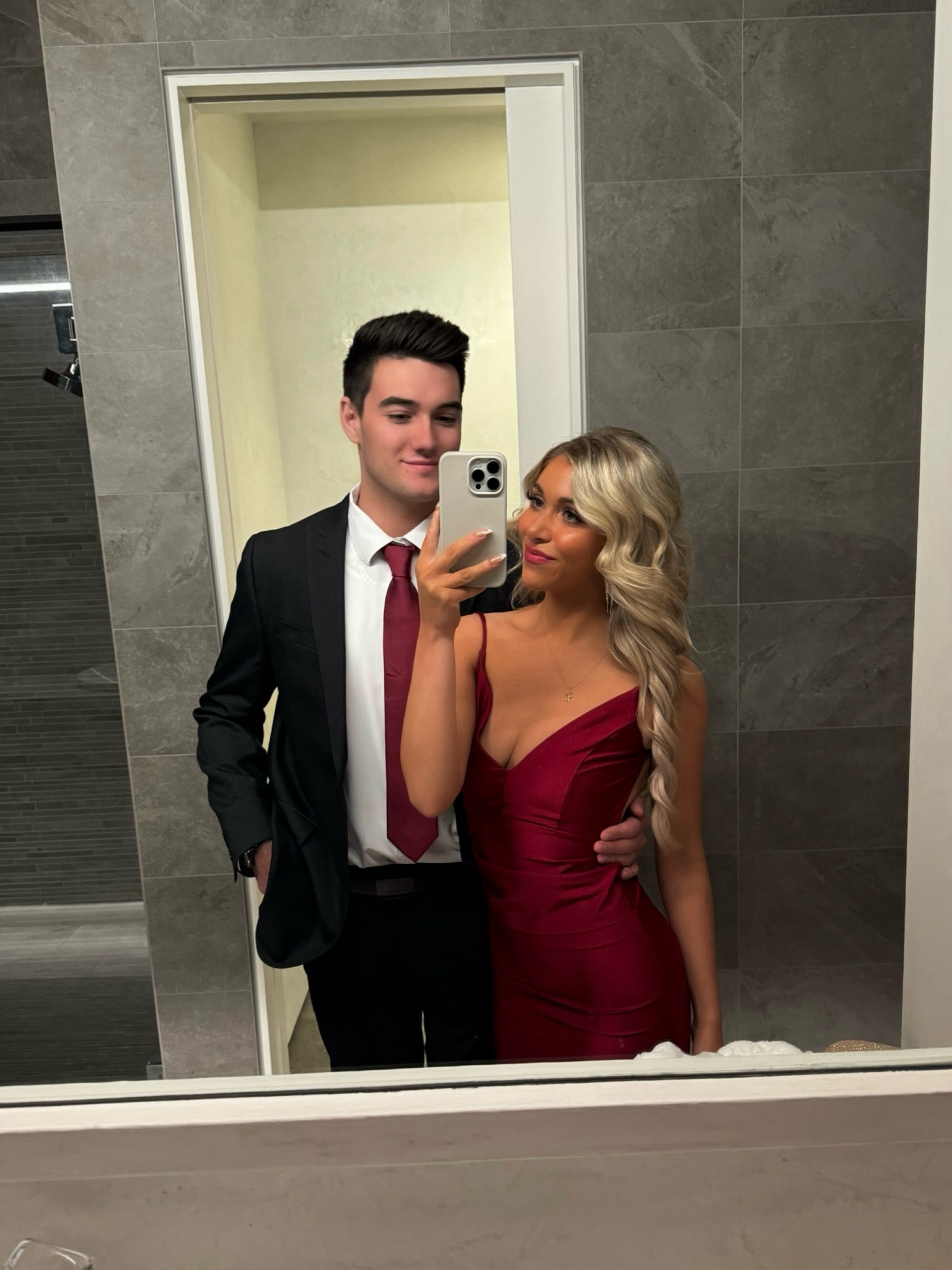 James Bond Christmas gala, women’s wine red satin maxi dress, backless silk red dress, thin strap v neck gown, gala outfit, wedding dress, burgundy holiday outfit, Christmas dress, holiday party dress, white fur shawl, holiday party outfit, formal dress, formal event suit, champagne gold accessories, halo hair extensions, matching couples outfits, date night outfit, champagne gold clutch, champagne gold sparkle heels, sparkle gold clutch, pointed toe heels, Christmas wedding outfit, wedding dress inspo, rose necklace, dangle earrings, matching burgundy dress and tie, deep red dress, Amazon fashion finds, holiday couples outfits, men’s suits, men’s black dress shoes, men’s slate grey suit jacket, white button down shirt, night out outfit, gala event

#LTKparties #LTKHoliday #LTKwedding