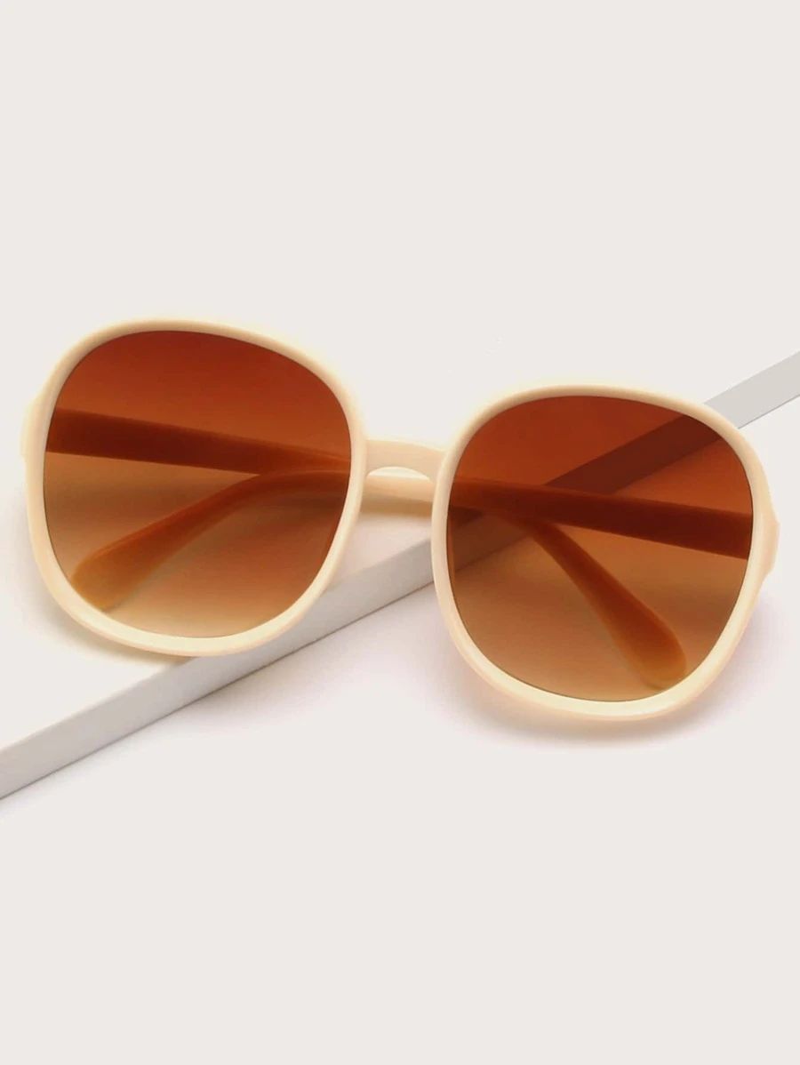 Tinted Lens Oversized Sunglasses | SHEIN