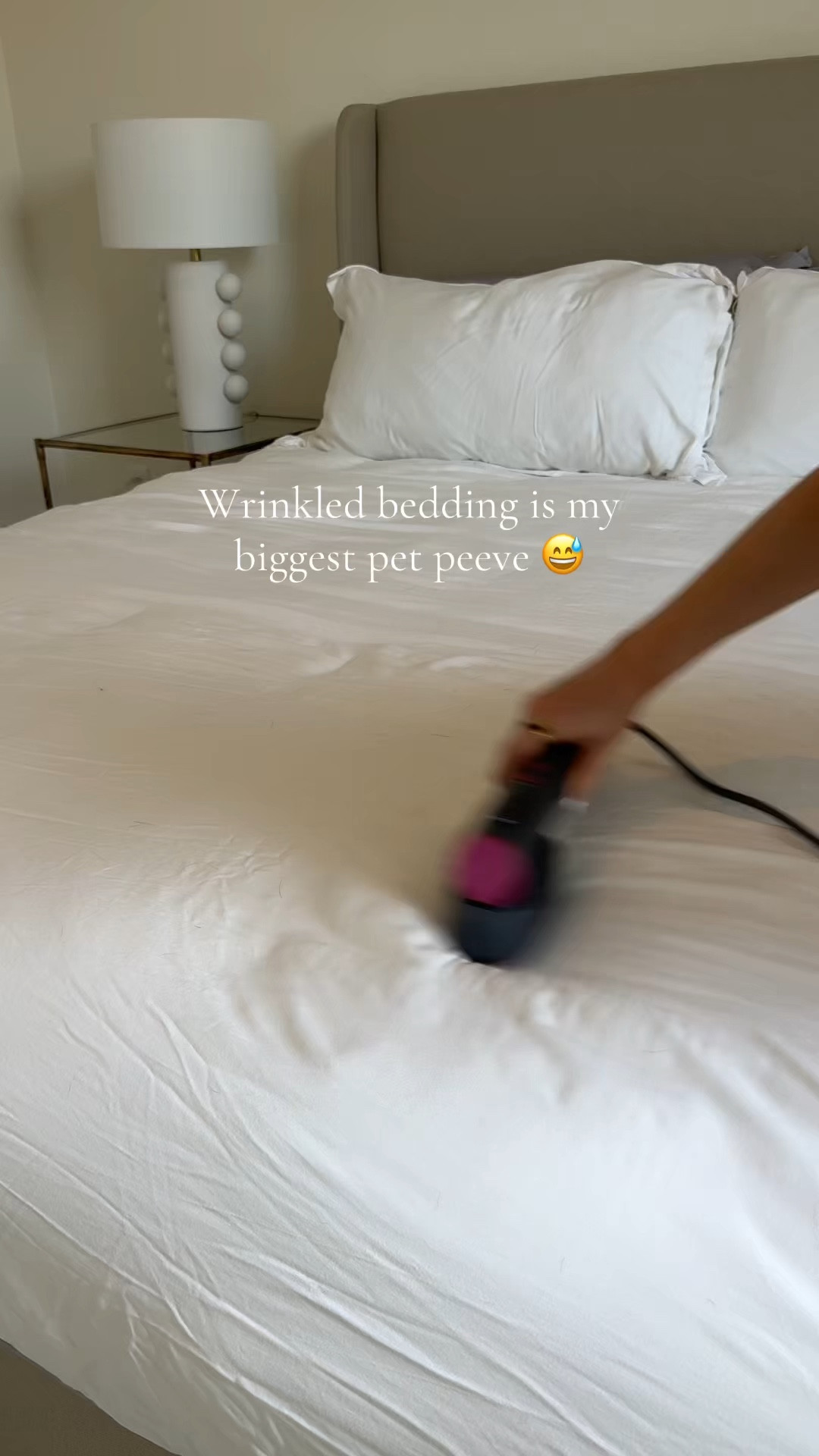 This steamer has completely changed my life 🤍 It steams bedding, clothes, works anywhere in the world — and I am using it in our new guest bedroom here. Linking the steamer plus everything you can see in the room here.

#LTKvlog #LTKSaleAlert #LTKHome