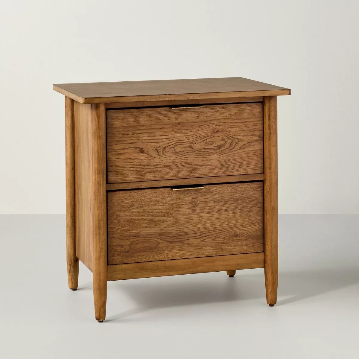 2 Drawer Wood Nightstand - Aged Oak - Hearth & Hand™ with Magnolia | Target