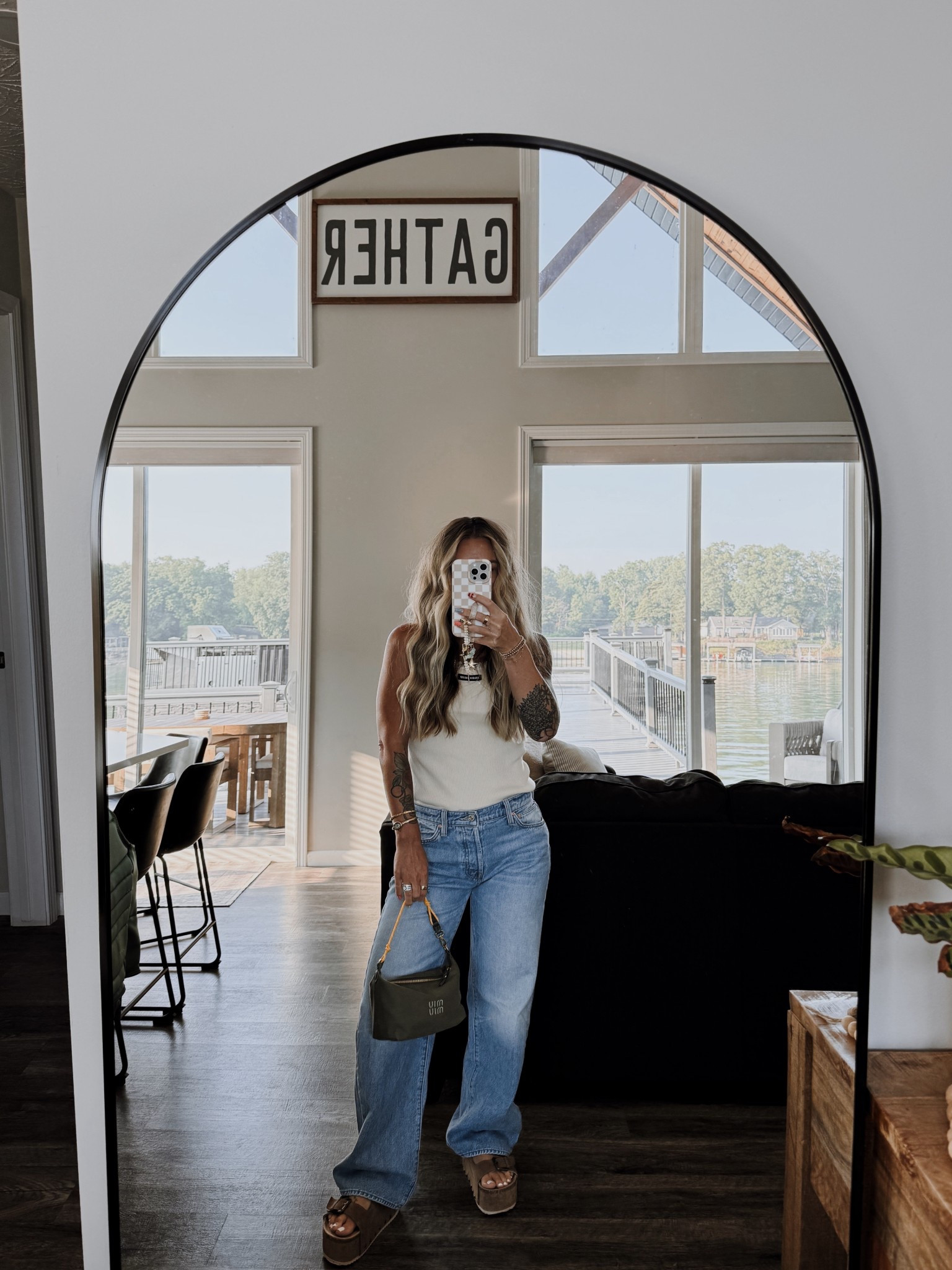 Birthday suit!  💛

Wearing small in tank & size 24 in jeans
Army green bag - Option Camel

#LTKItBag #LTKShoeCrush #LTKSeasonal