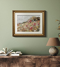 VIYYIEA Framed Boho Wall Art with Holder Minimalist Botanical Print Canvas Wall Art Pictures for ... | Amazon (US)