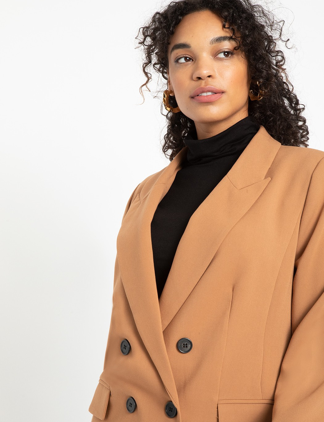 Long Double Breasted Blazer | Eloquii