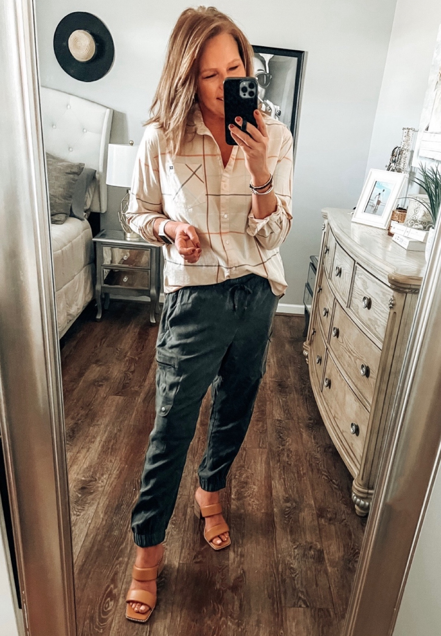 TENCEL JOGGERS 🚨SALE🚨

Crown and Ivy plaid button down shirt on sale, fits tts, comes in more patterns. Styled with Banana Republic Factory TENCEL joggers that are also on sale. These fits tts, comes in more colors.

Joggers outfits, dressy joggers, sale, weekend outfit, business casual, spring outfit, transition outfit, spring

#LTKworkwear #LTKsalealert #LTKunder50

#LTKFallSale #LTKFindsUnder50 #LTKSaleAlert