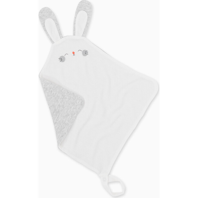 Bunny Comforter With Loop Attachment, Grey Marl | Maisonette