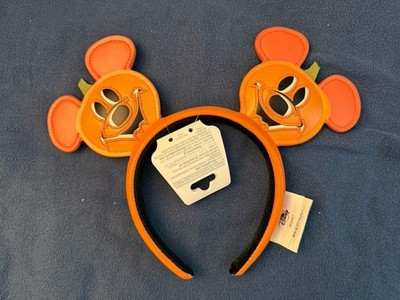 2025 DISNEY MICKEY PUMPKIN EAR HEADBAND JACK-O-LANTERN | eBay US